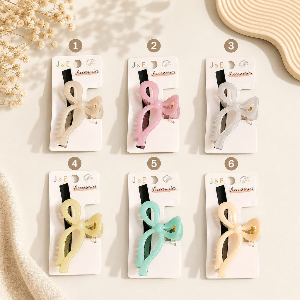 Pinza lazo J&E Accessories 6 colores pastel