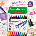 Rotuladores Pincel Brush Alpino 10 colores