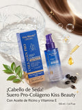 Sérum Capilar Pro-Colágeno Kiss Beauty Skin Clinic — Aceite de Ricino y Vitamina E 100ml