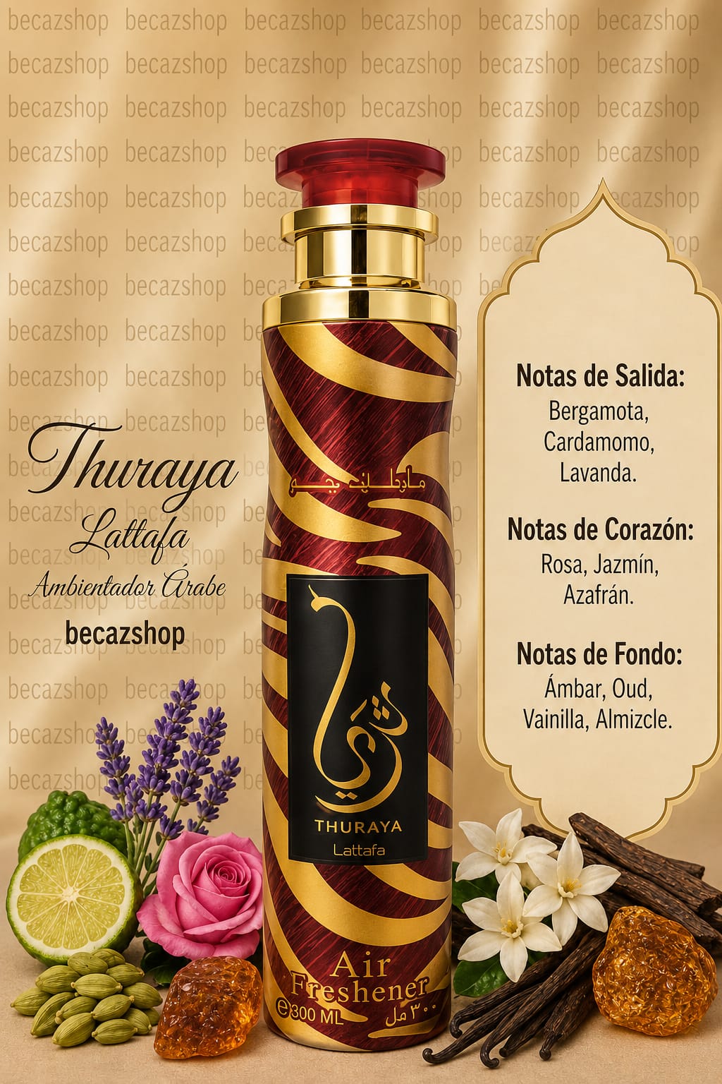 Ambientador en spray árabe Lattafa