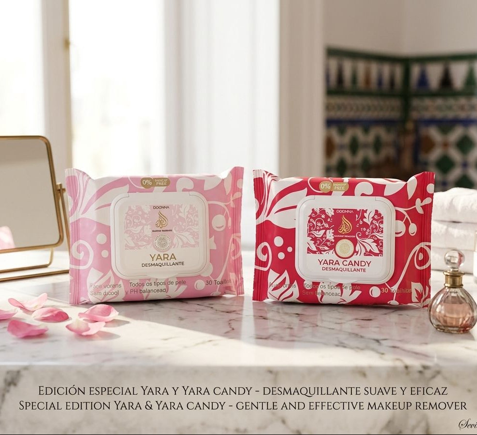 Toallitas Desmaquillantes Doonna Yara & Yara Candy - Edición Especial 30 uds