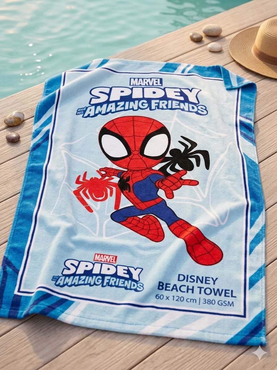 Toalla de Playa Marvel Spidey and His Amazing Friends 60x120cm