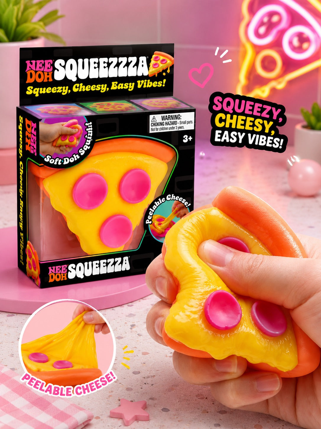 Nee Doh Squeezzza - Squishy Pizza Antiestrés