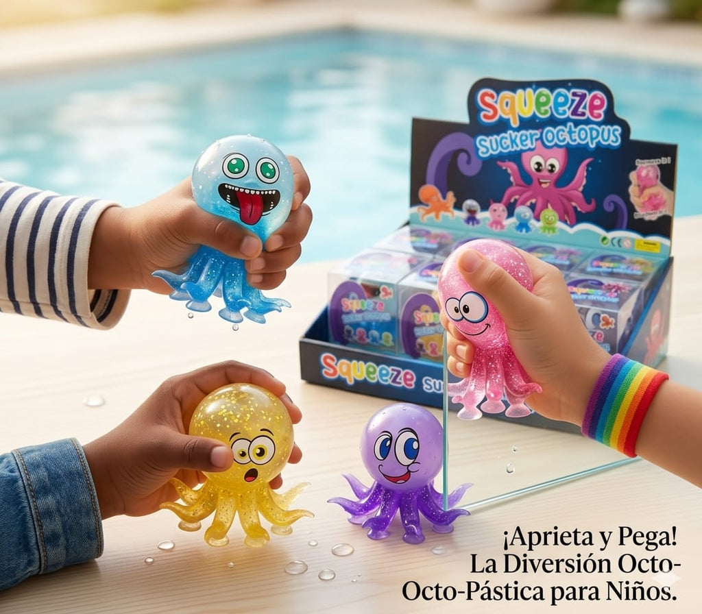 Squeeze Sucker Octopus - Pulpo Squishy Antiestrés