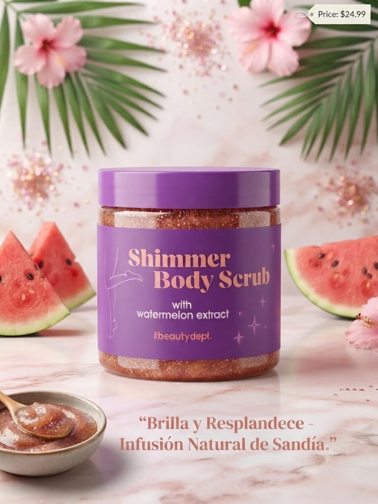 Shimmer Body Scrub con Extracto de Sandía