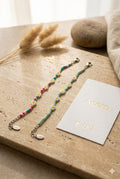Pulsera Margarita Miyuki - Acero Inoxidable | Acero Ful