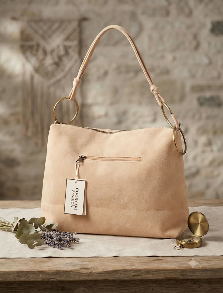 Bolso Beige Tachuelas