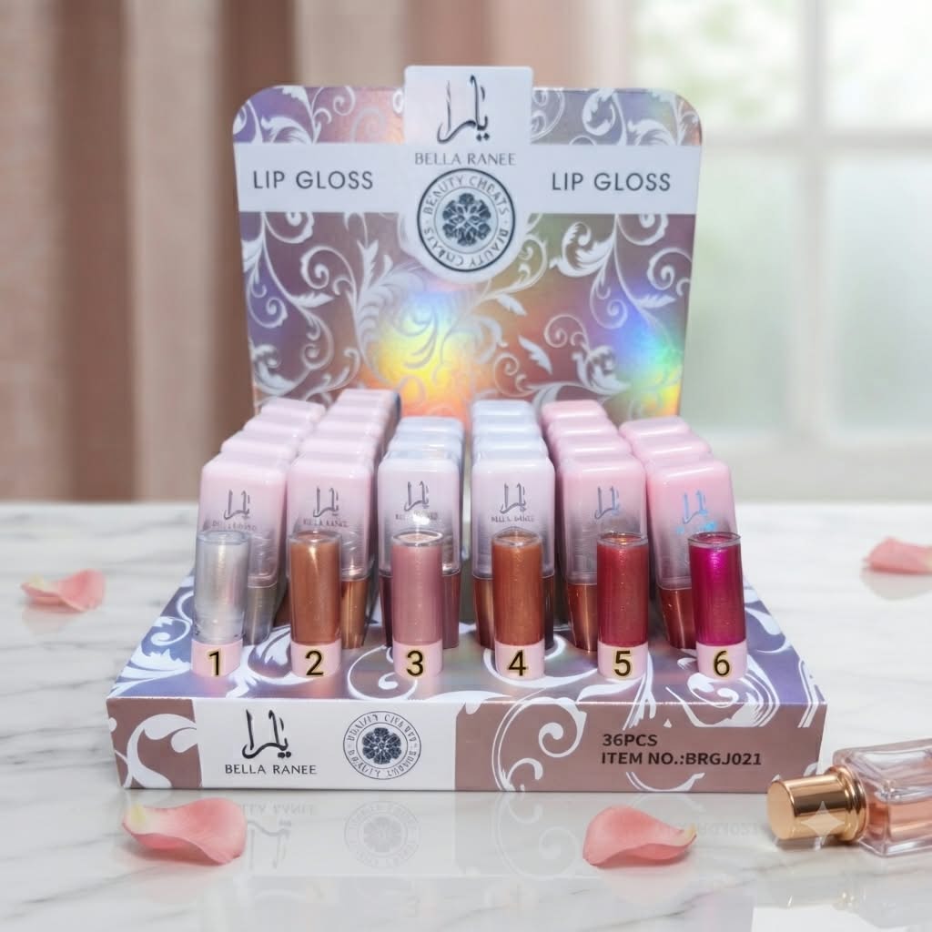 Bella Ranee Lip Gloss 6 tonos numerados