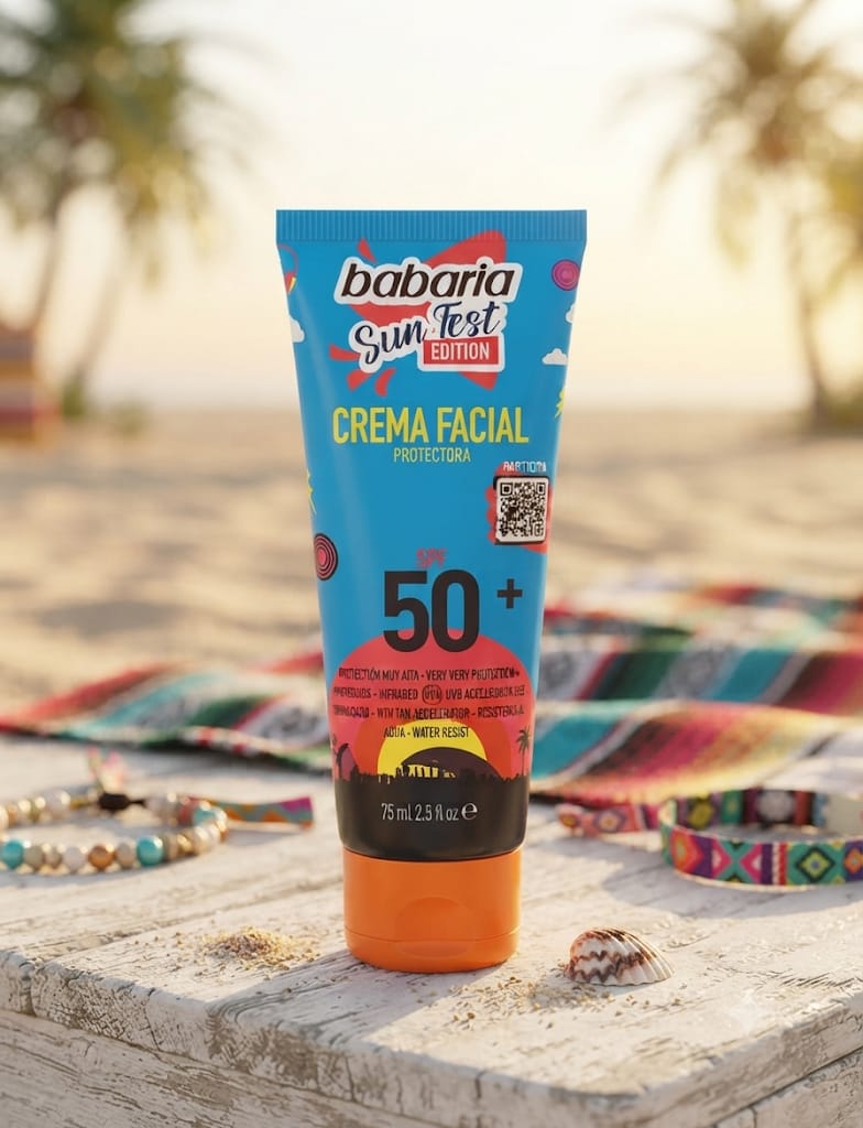 Babaria Sun Fest Edition Crema Facial Protectora SPF 50+ 75ml