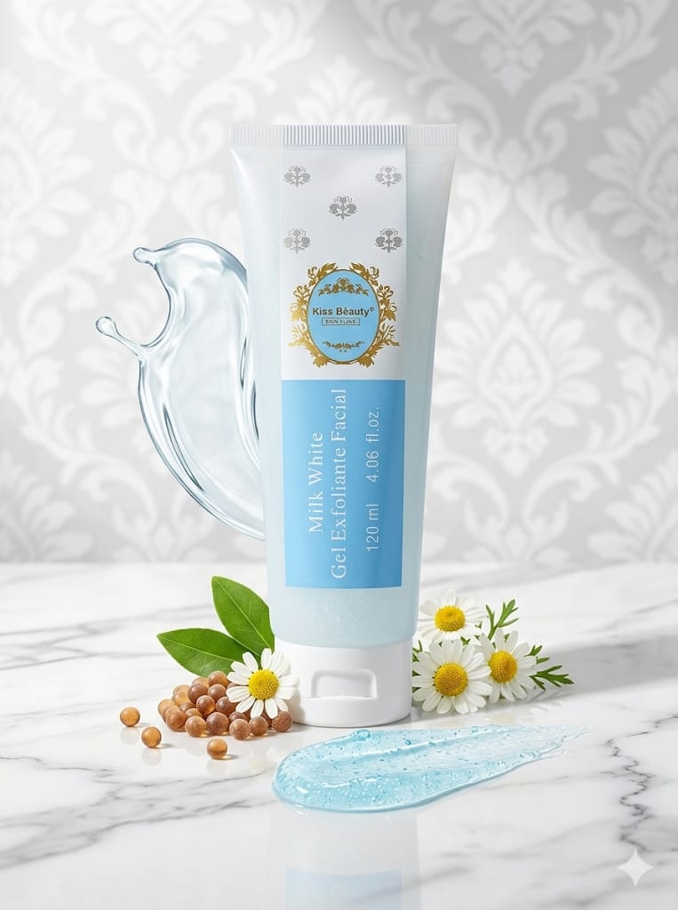 Gel Exfoliante Facial Kiss Beauty Milk White
