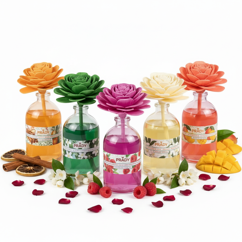 Ambientador Magic Flower PRADY - Colección completa con pétalos e ingredientes naturales