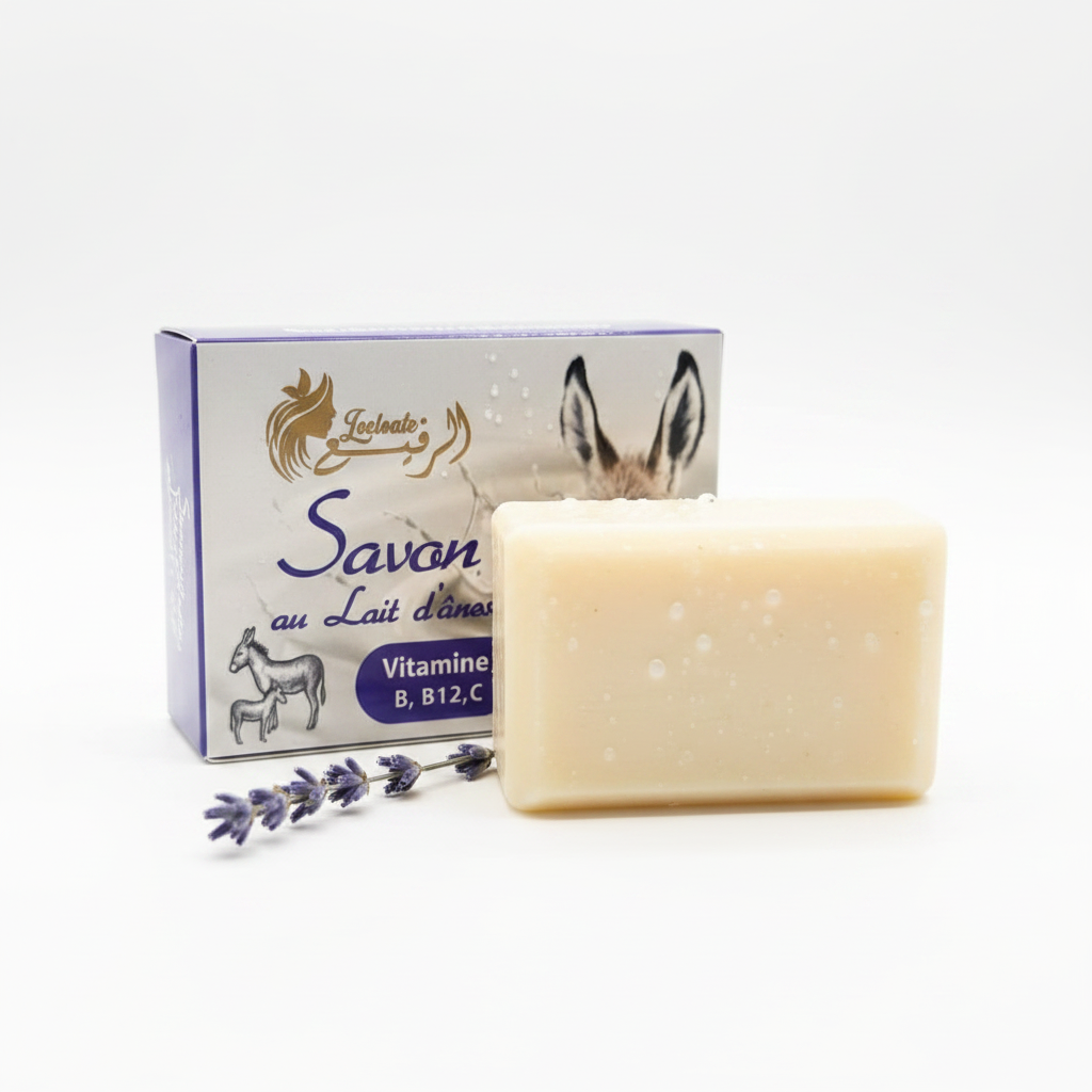 Jabón Leche de Burra - Fondo blanco profesional