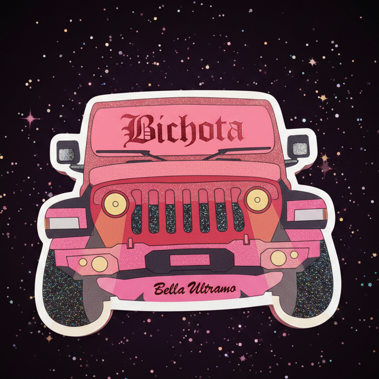 Paleta de la Bichota Bella Ultramo - fondo oscuro glamuroso