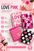 Pack de 4 Cuadernos Edición Especial Love Pink A6 - Colección completa