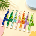 Llavero Smile Cordón Nudo — Charm Carita Feliz Multicolor