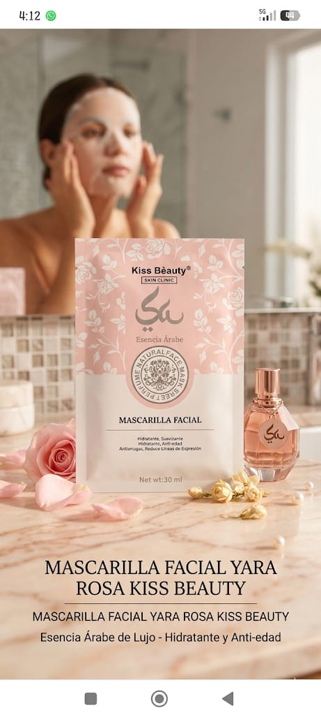 Mascarilla Facial Yara Kiss Beauty - 3 Variedades