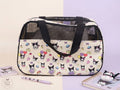 Neceser transportín Kuromi kawaii bolsa grande con malla transpirable estampado Sanrio