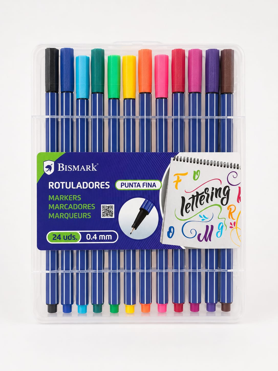 Pack Rotuladores Punta Fina Bismark 24 uds