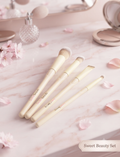 Set Brochas Maquillaje Sweet Beauty — 5 Piezas
