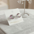 Pendientes Iridescent Mystic Quartz Studs hipoalergénicos