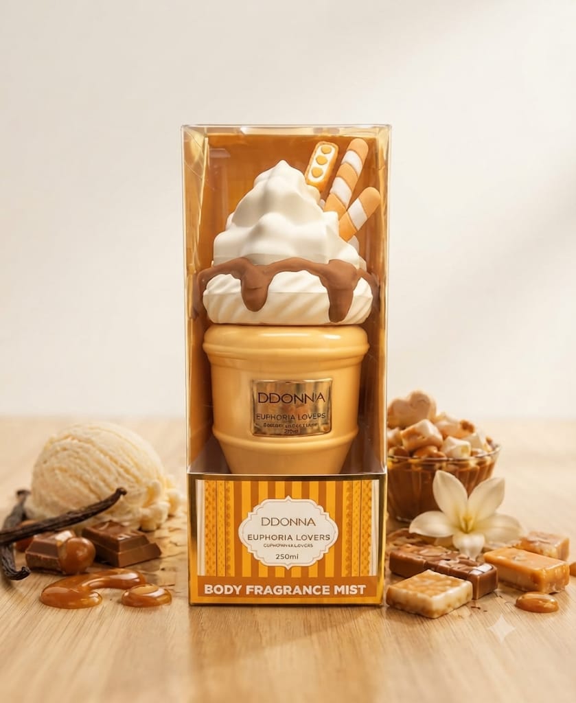 DDonna Body Fragrance Mist Euphoria Lovers helado dorado
