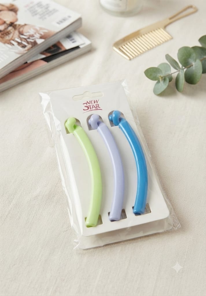New Star Banana Clip Trio - Pastel Pack verde lila azul