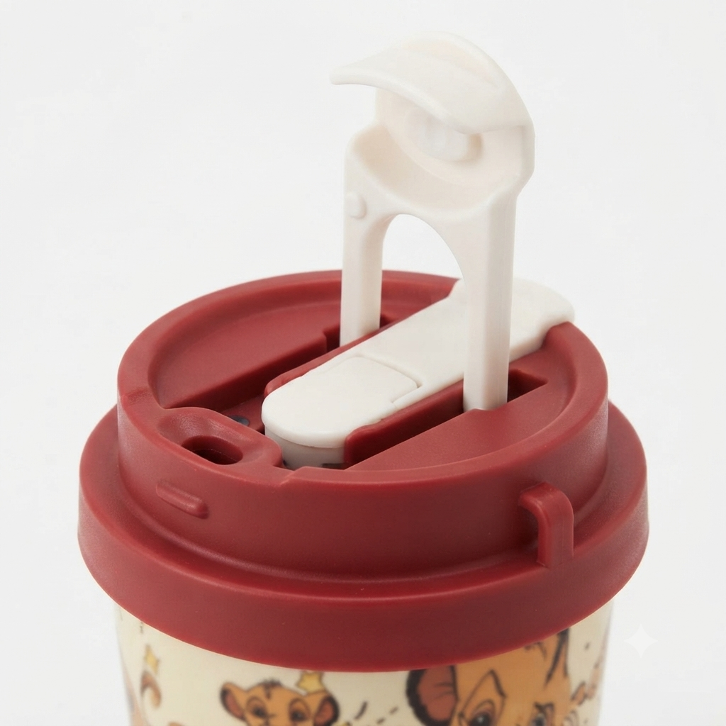 Vaso Térmico Rey León Disney con Pajita